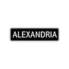 Alexandria Street Sign Children Name Room Plate