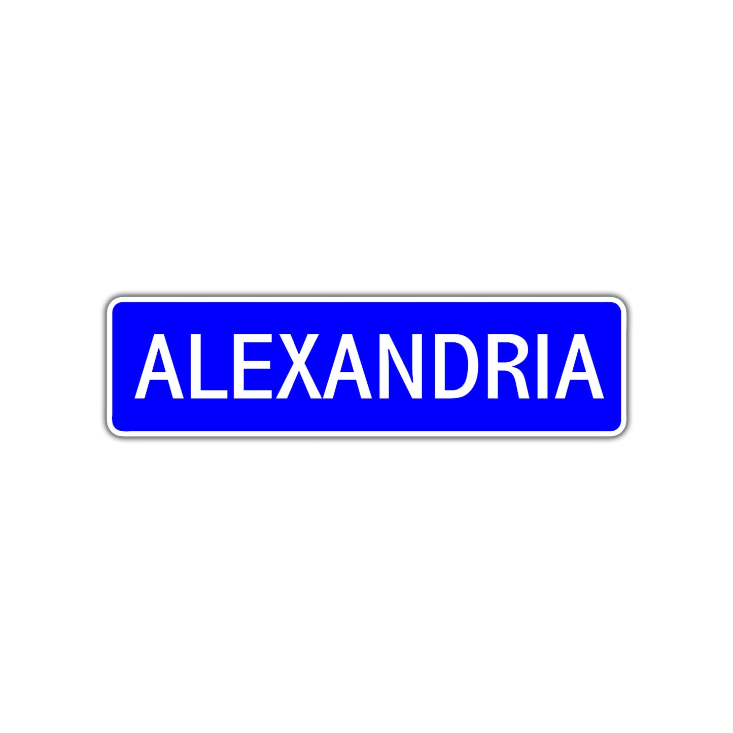 Alexandria Street Sign Children Name Room Plate