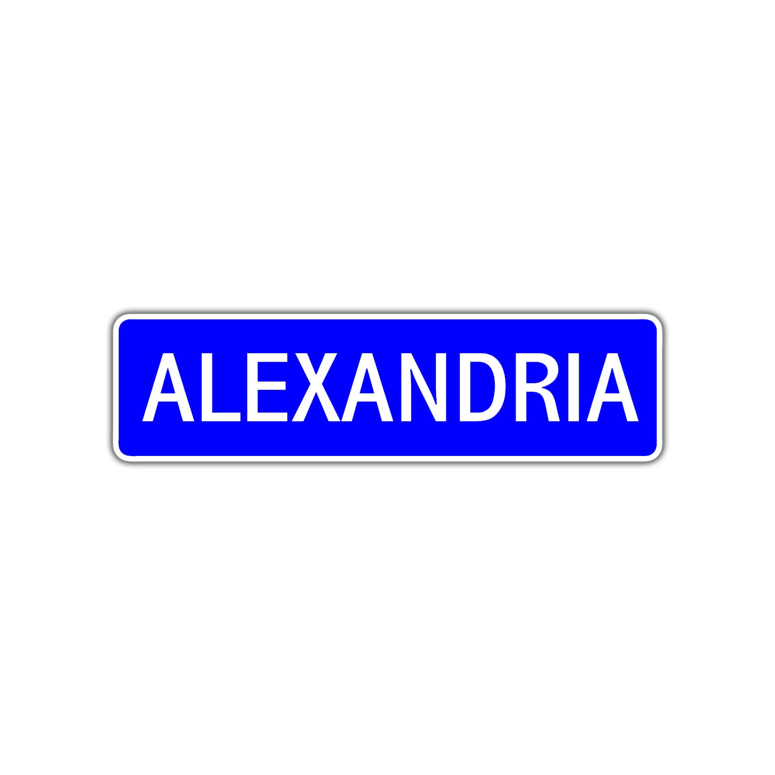Alexandria Street Sign Children Name Room Plate
