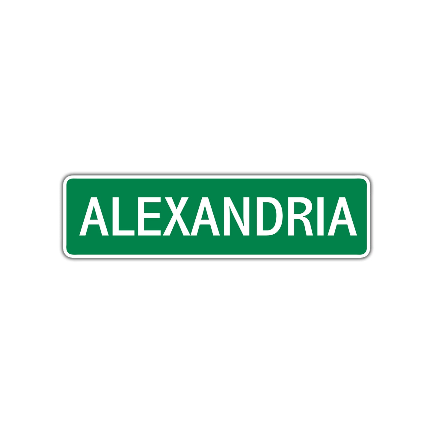 Alexandria Street Sign Children Name Room Plate