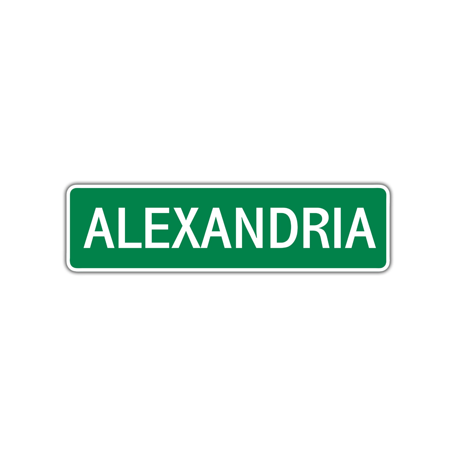 Alexandria Street Sign Children Name Room Plate
