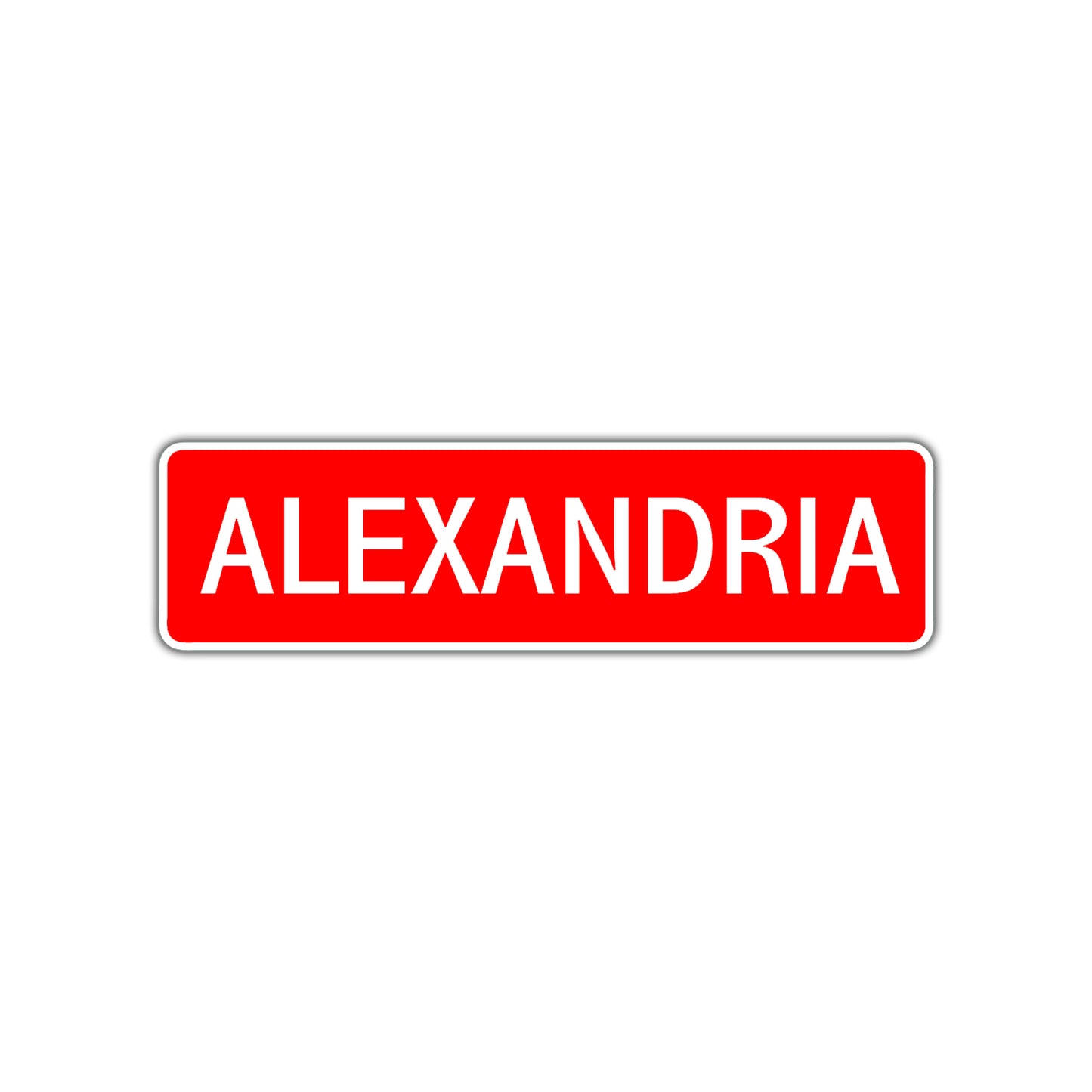 Alexandria Street Sign Children Name Room Plate