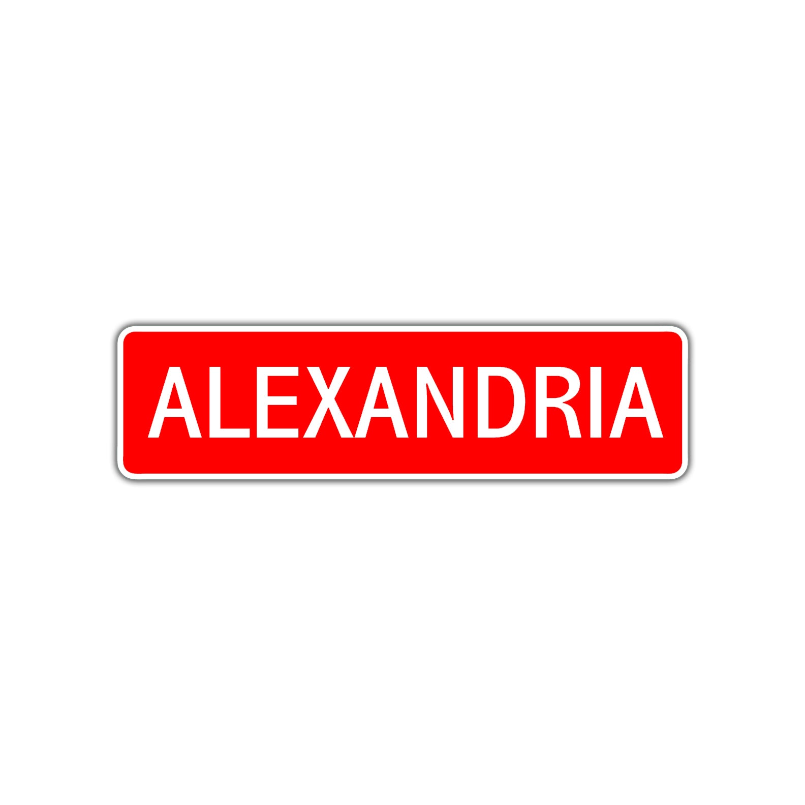 Alexandria Street Sign Children Name Room Plate