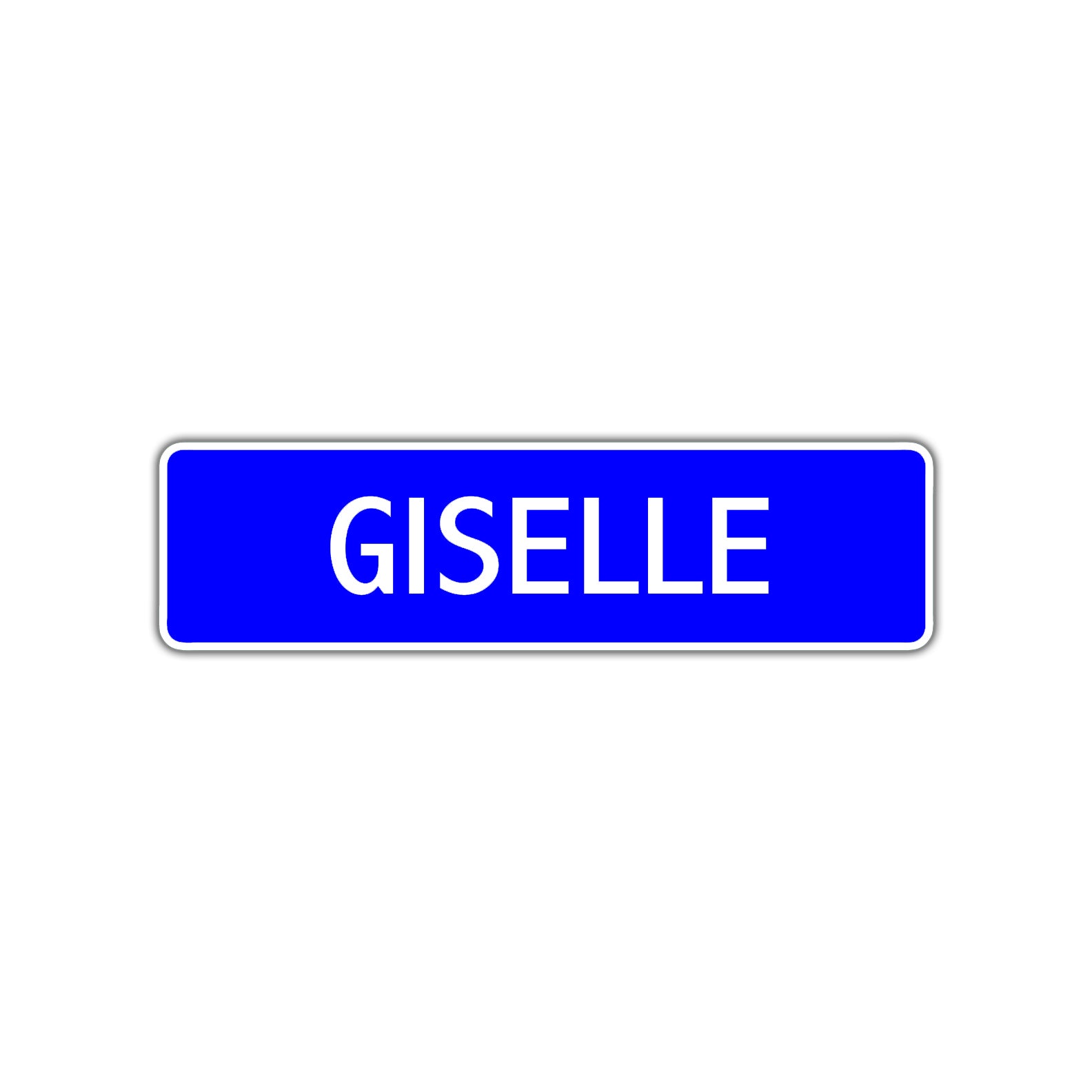 Giselle Street Sign Children Name Room Plate