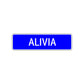 Alivia Street Sign Children Name Room Plate