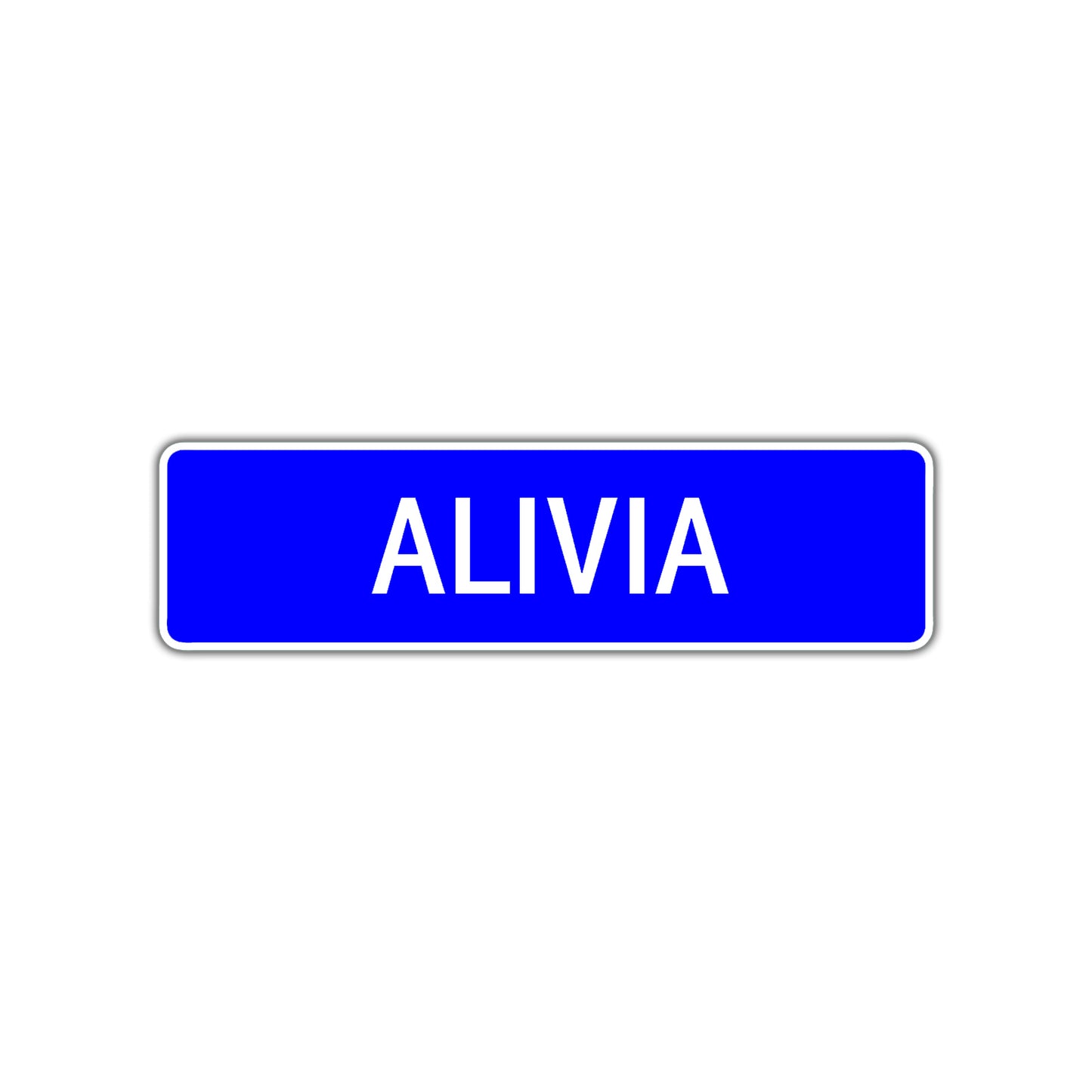 Alivia Street Sign Children Name Room Plate