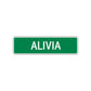 Alivia Street Sign Children Name Room Plate