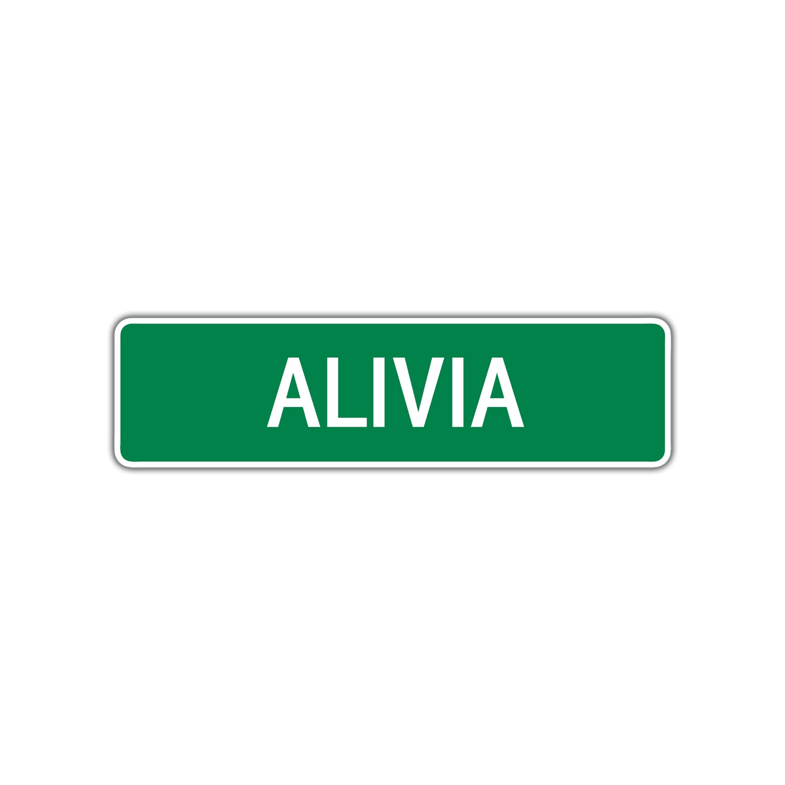 Alivia Street Sign Children Name Room Plate