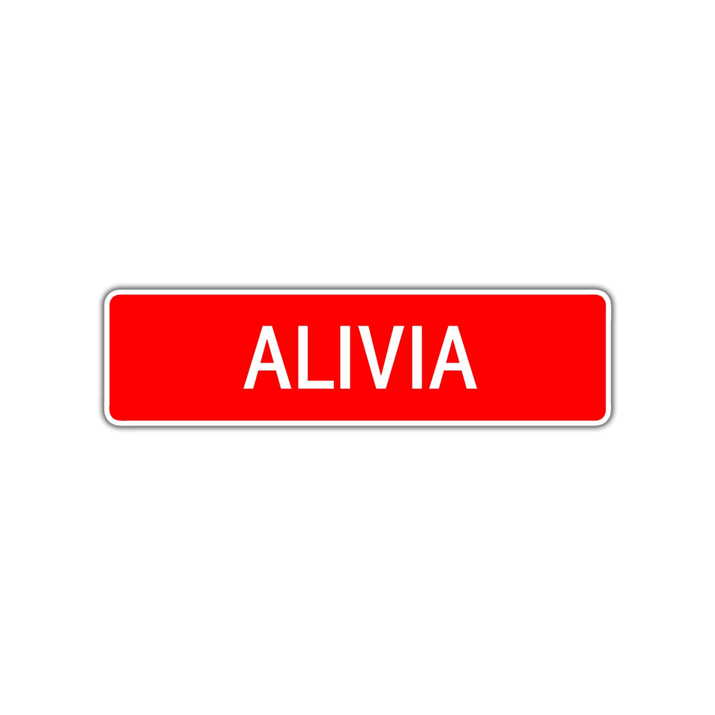 Alivia Street Sign Children Name Room Plate