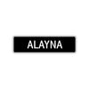 Alayna Street Sign Children Name Room Plate