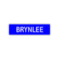 Brynlee Street Sign Children Name Room Plate