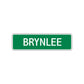 Brynlee Street Sign Children Name Room Plate