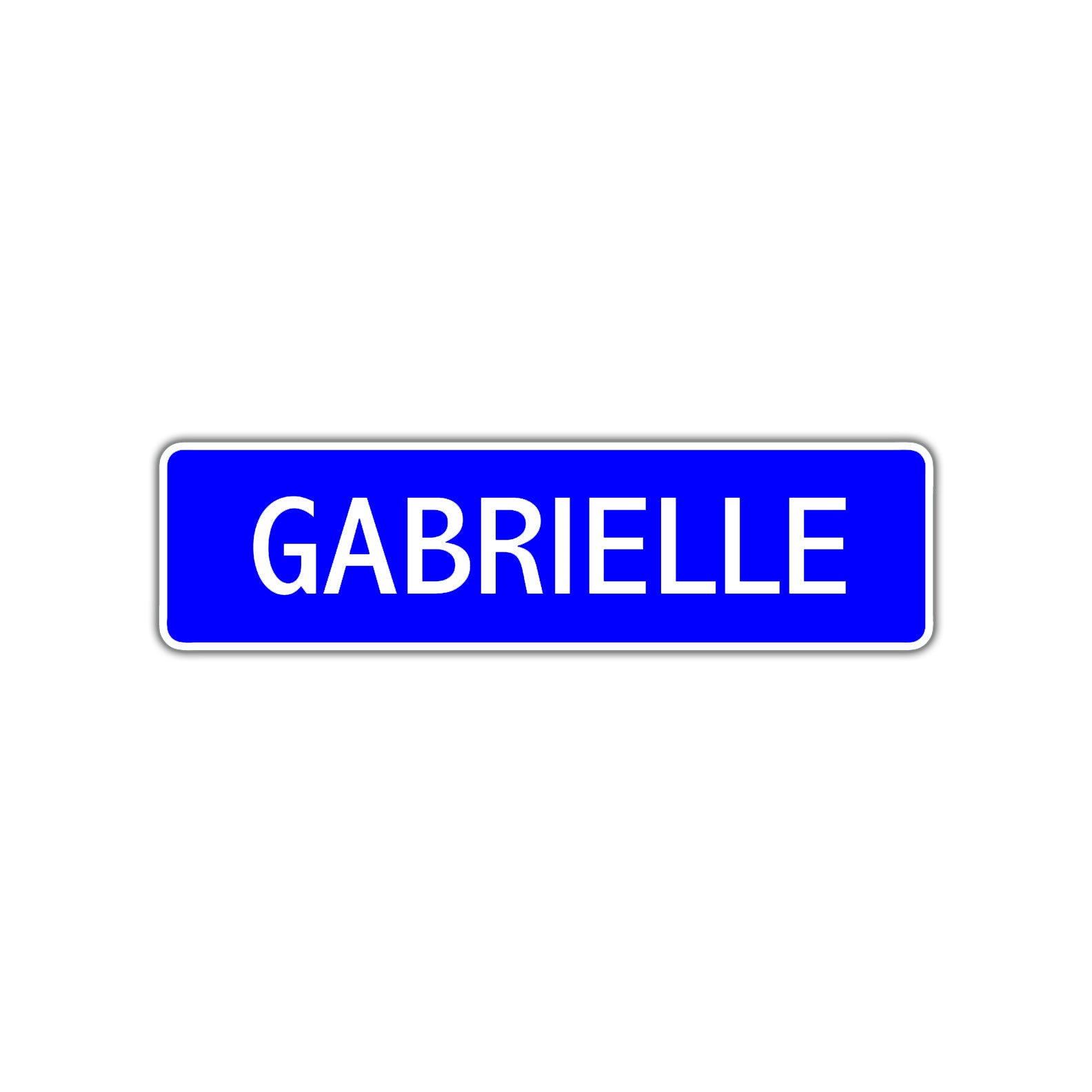 Gabrielle Street Sign Children Name Room Plate