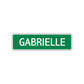 Gabrielle Street Sign Children Name Room Plate