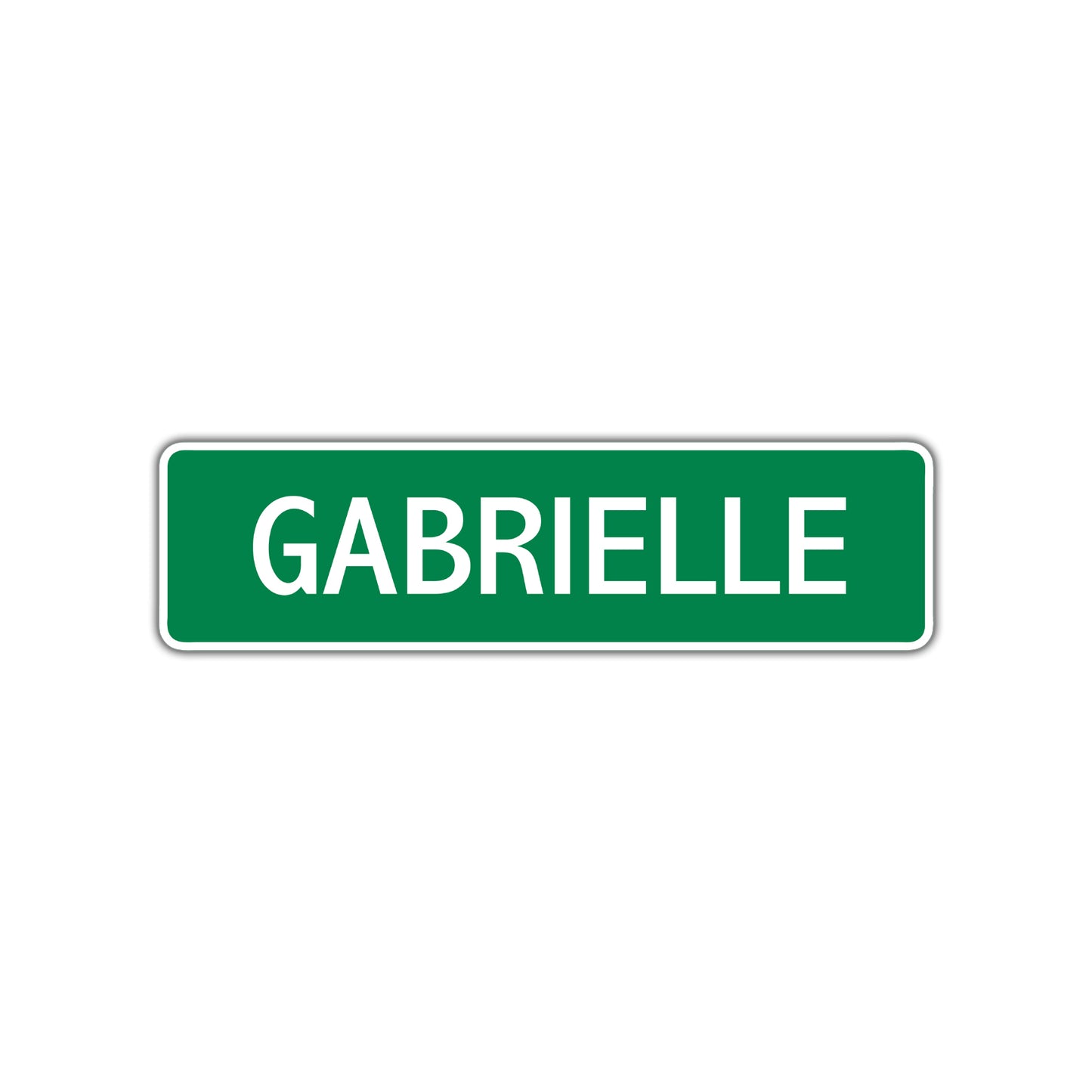 Gabrielle Street Sign Children Name Room Plate
