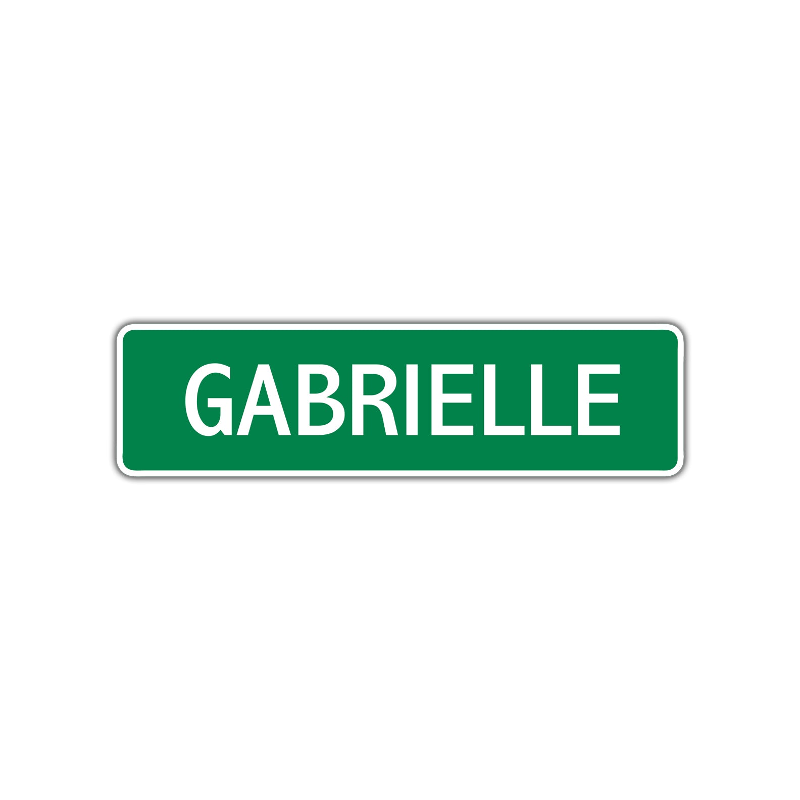 Gabrielle Street Sign Children Name Room Plate