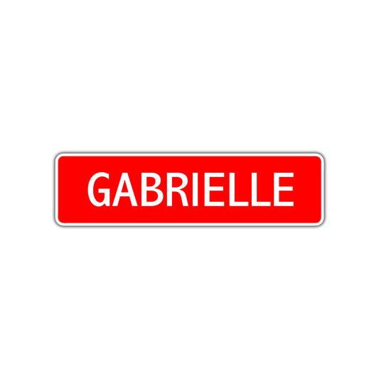 Gabrielle Street Sign Children Name Room Plate