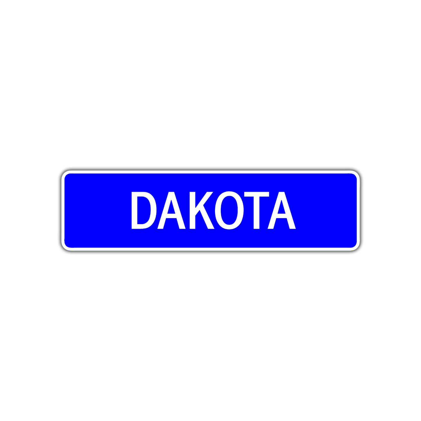 Dakota Street Sign Children Name Room Plate