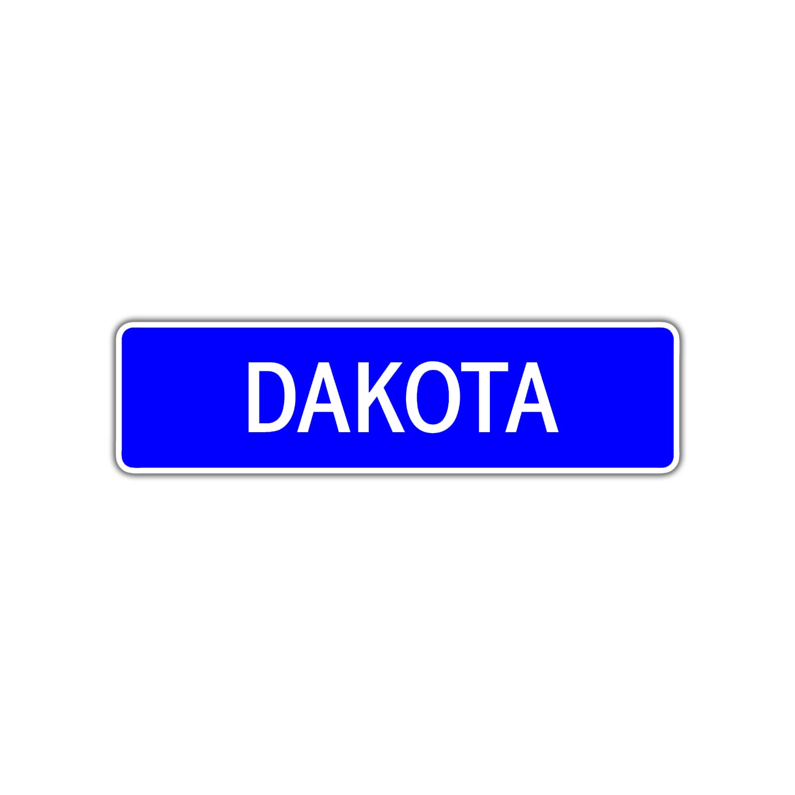 Dakota Street Sign Children Name Room Plate