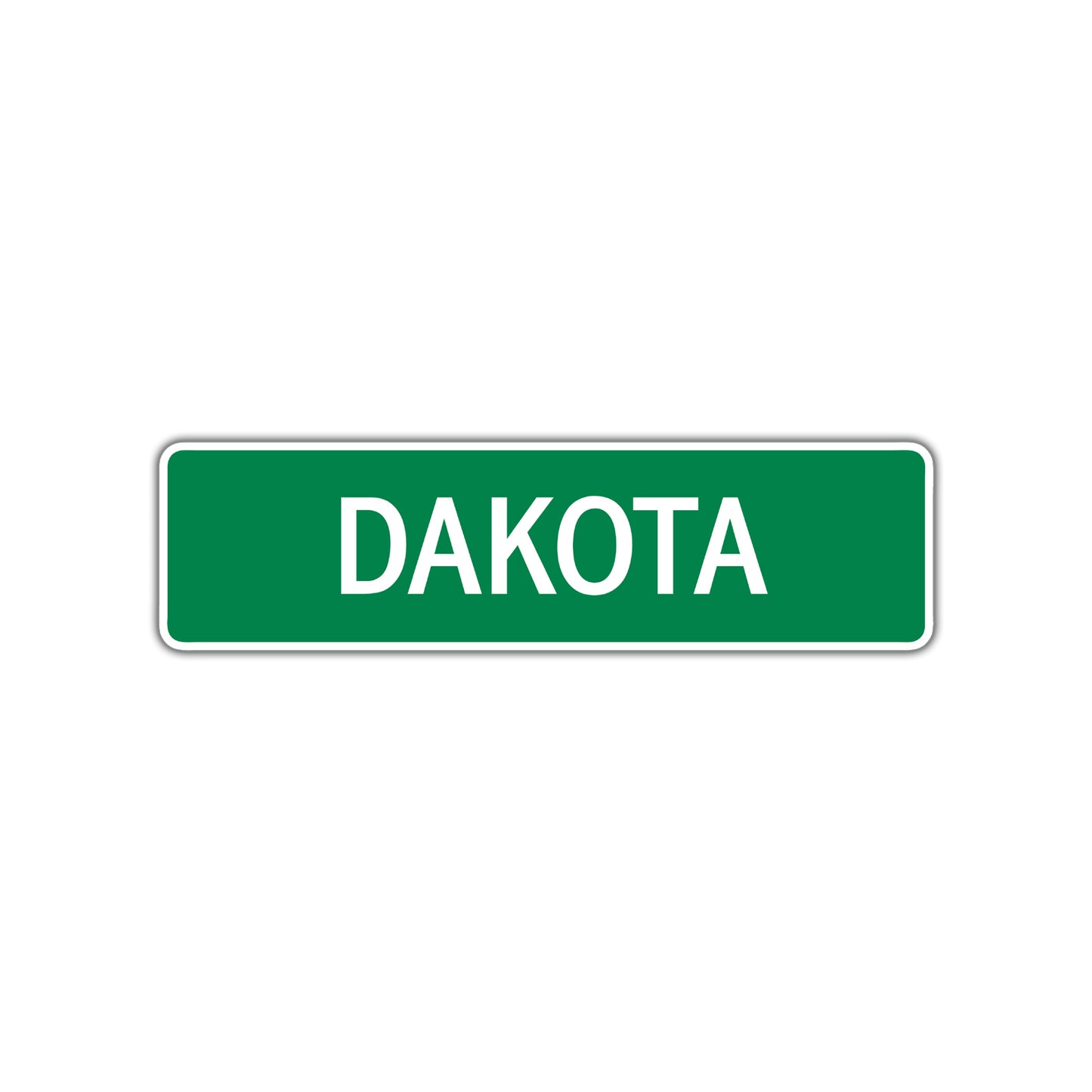 Dakota Street Sign Children Name Room Plate