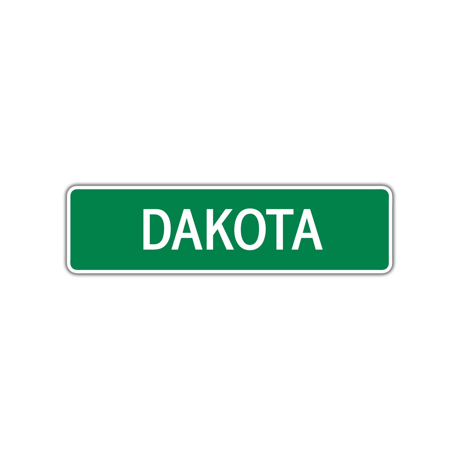 Dakota Street Sign Children Name Room Plate