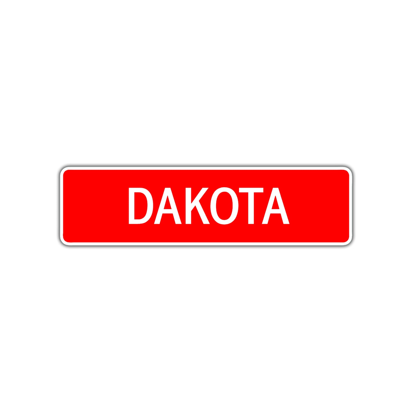 Dakota Street Sign Children Name Room Plate