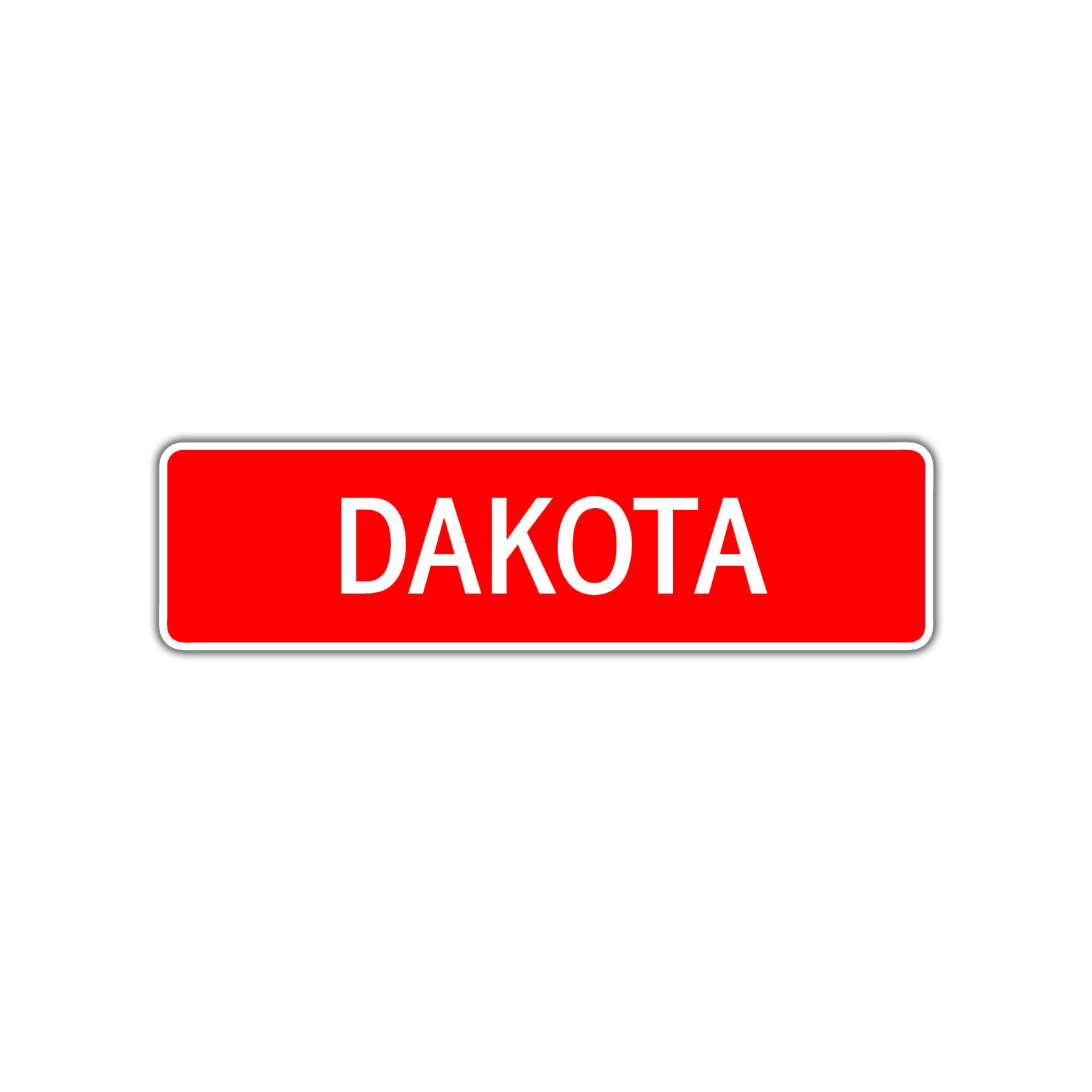 Dakota Street Sign Children Name Room Plate