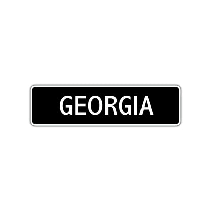 Georgia Street Sign Children Name Room Plate