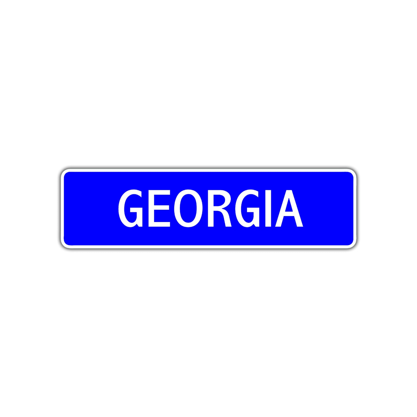 Georgia Street Sign Children Name Room Plate