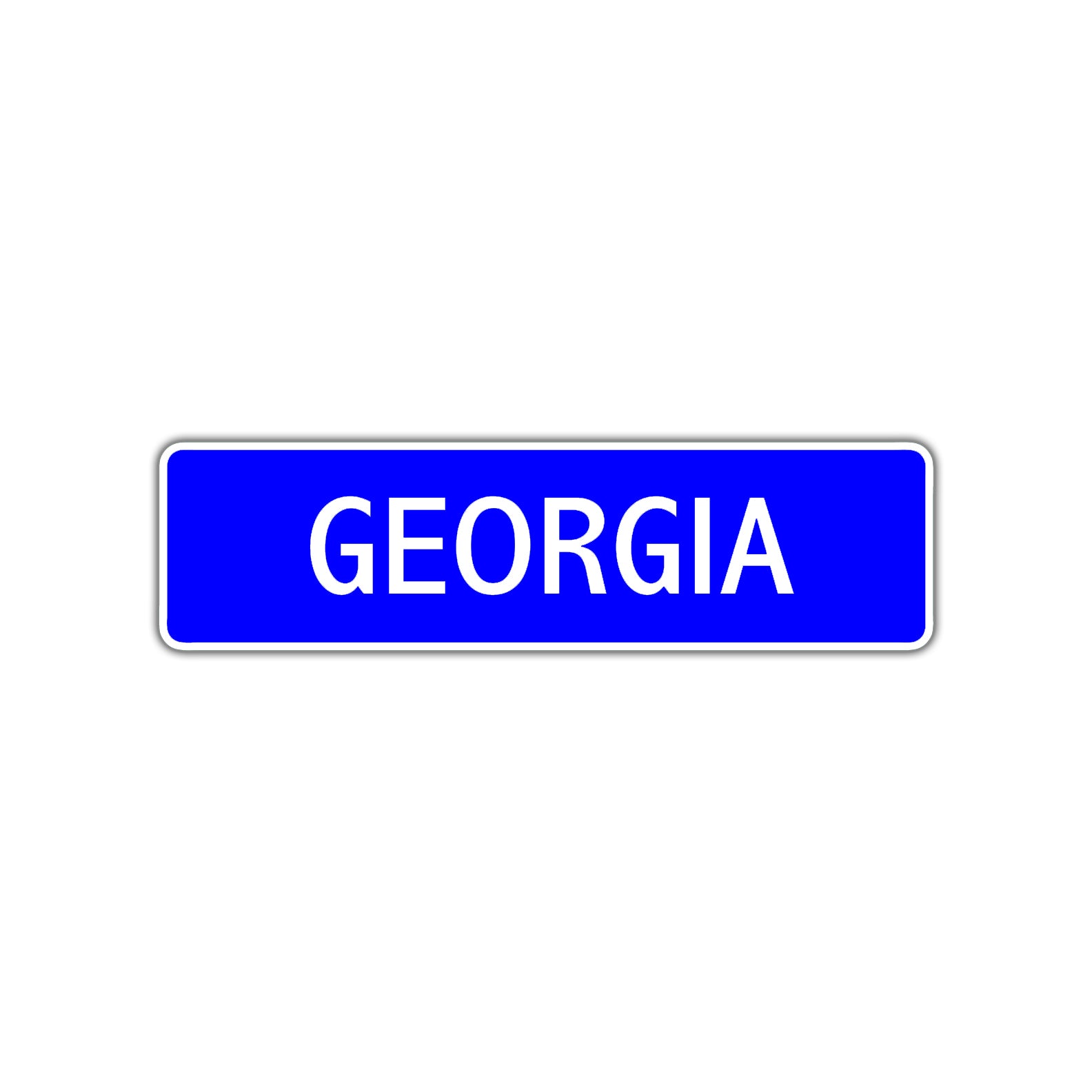 Georgia Street Sign Children Name Room Plate