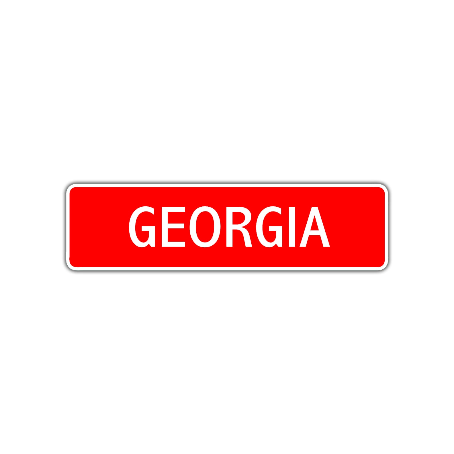 Georgia Street Sign Children Name Room Plate