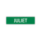 Juliet Street Sign Children Name Room Plate