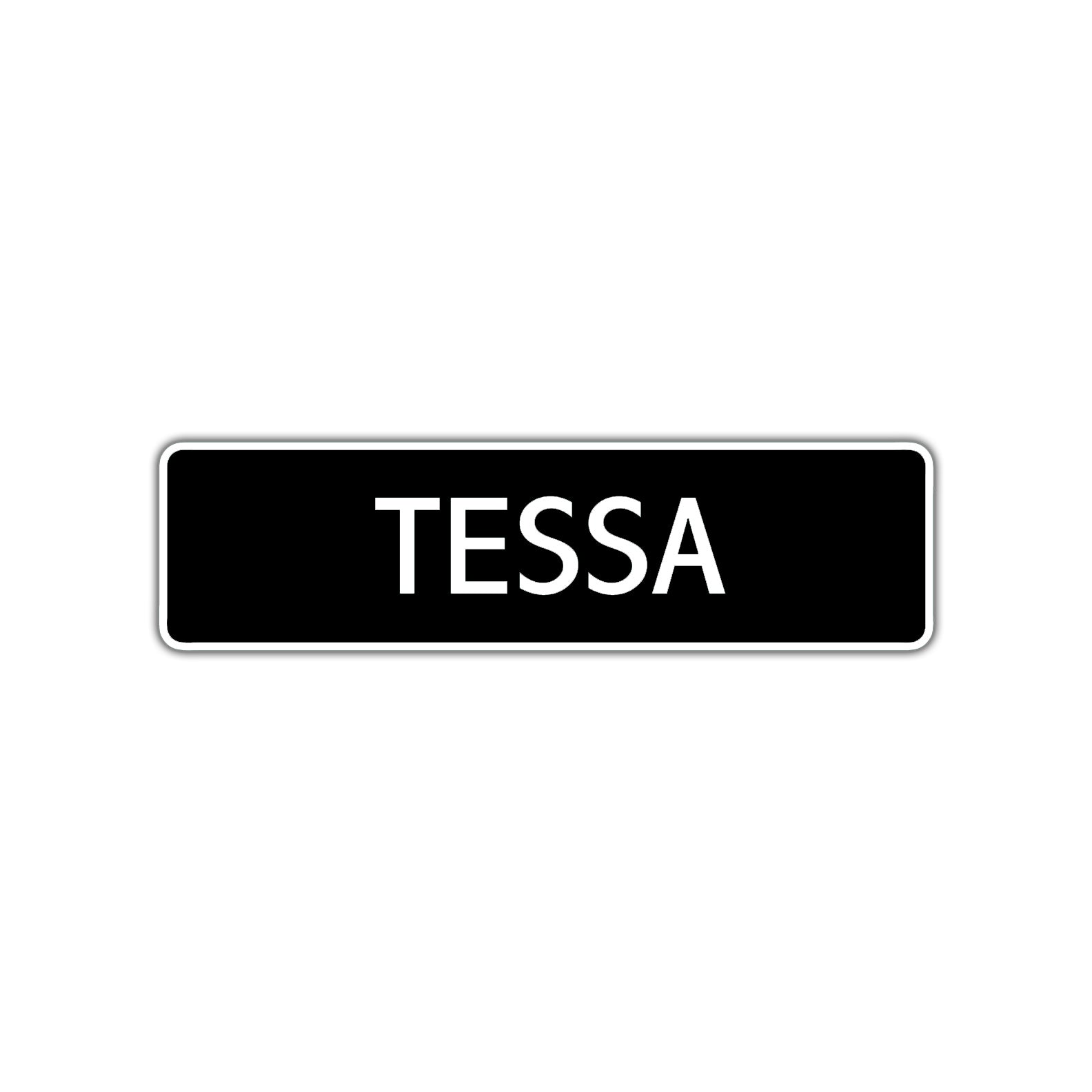 Tessa Street Sign Children Name Room Plate