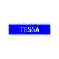 Tessa Street Sign Children Name Room Plate