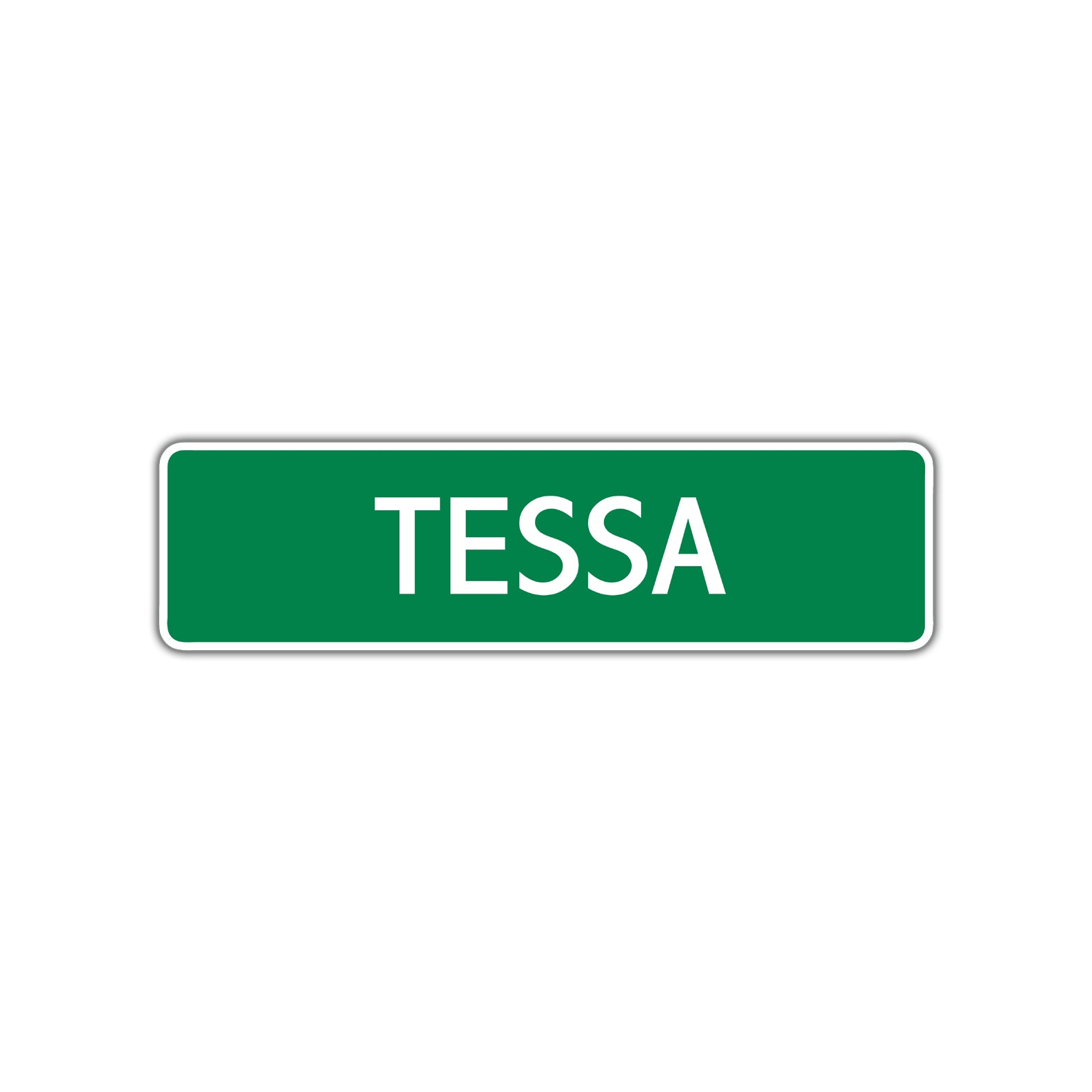 Tessa Street Sign Children Name Room Plate