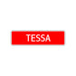 Tessa Street Sign Children Name Room Plate