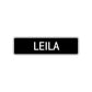 Leila Street Sign Children Name Room Plate