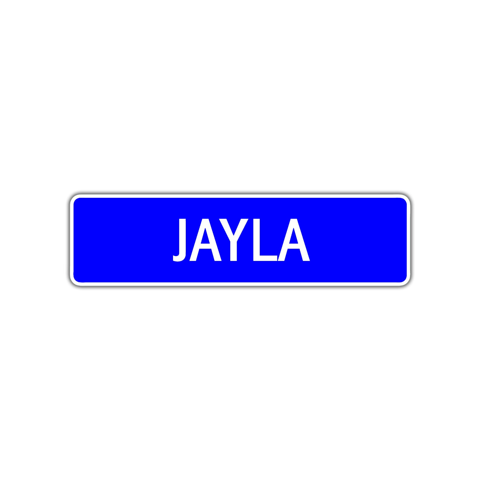 Jayla Street Sign Children Name Room Plate