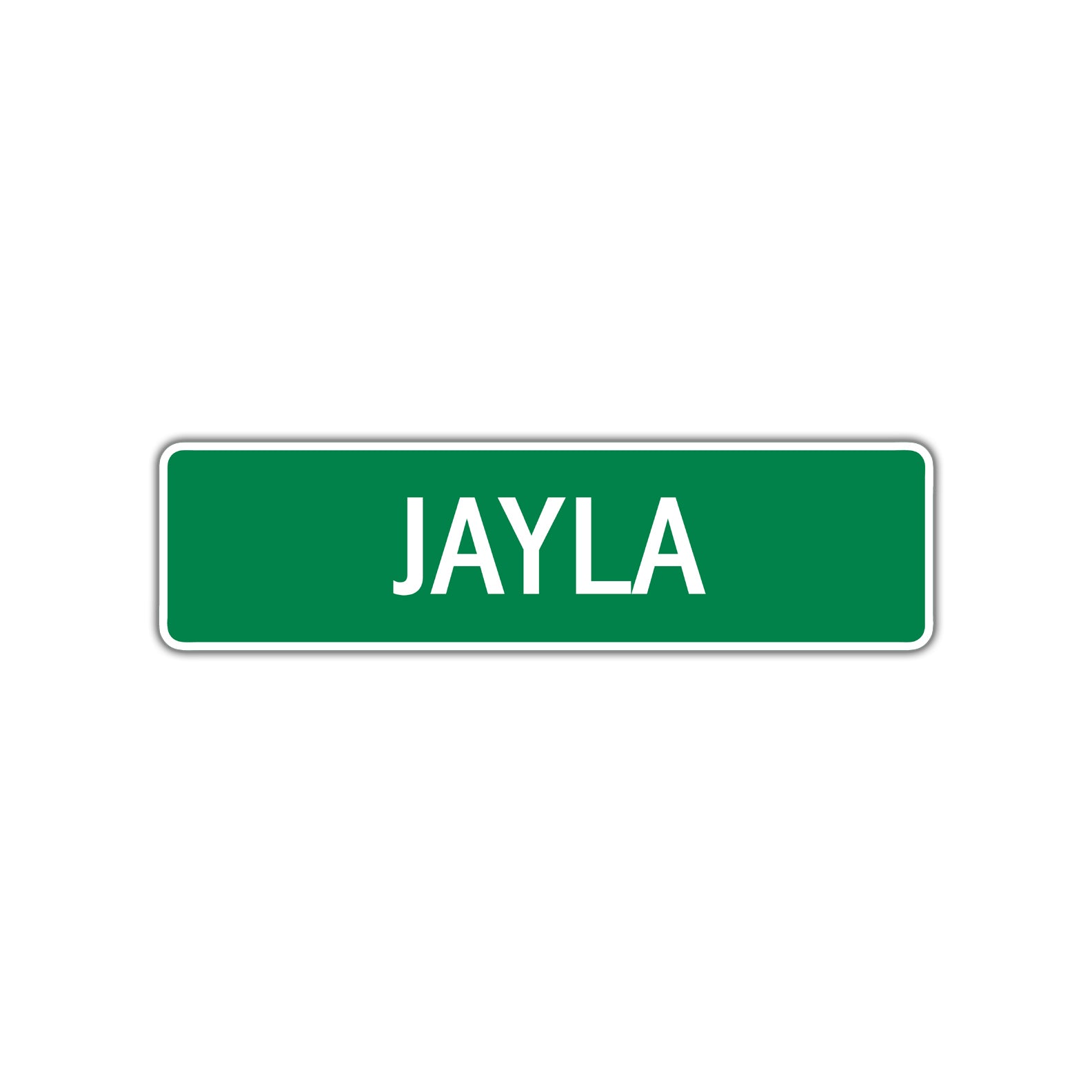 Jayla Street Sign Children Name Room Plate