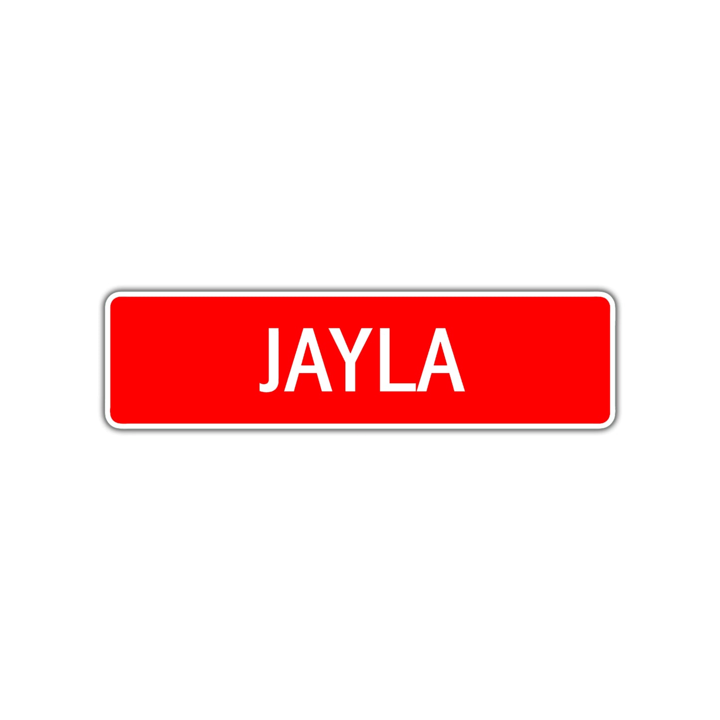 Jayla Street Sign Children Name Room Plate