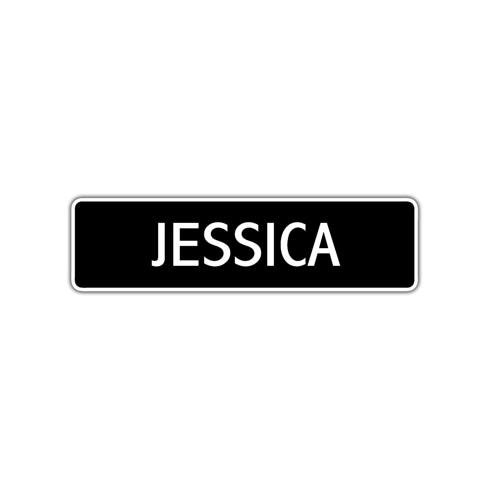 Jessica Street Sign Children Name Room Plate