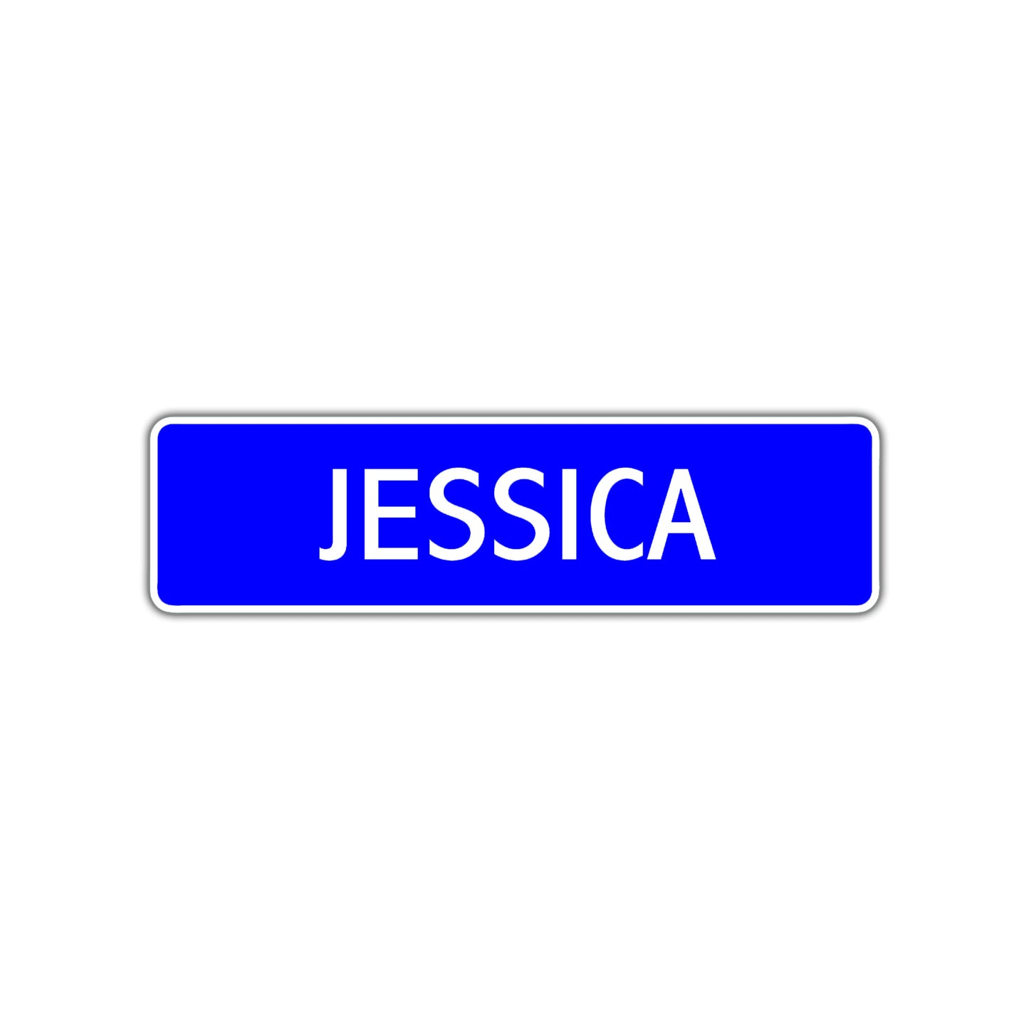 Jessica Street Sign Children Name Room Plate