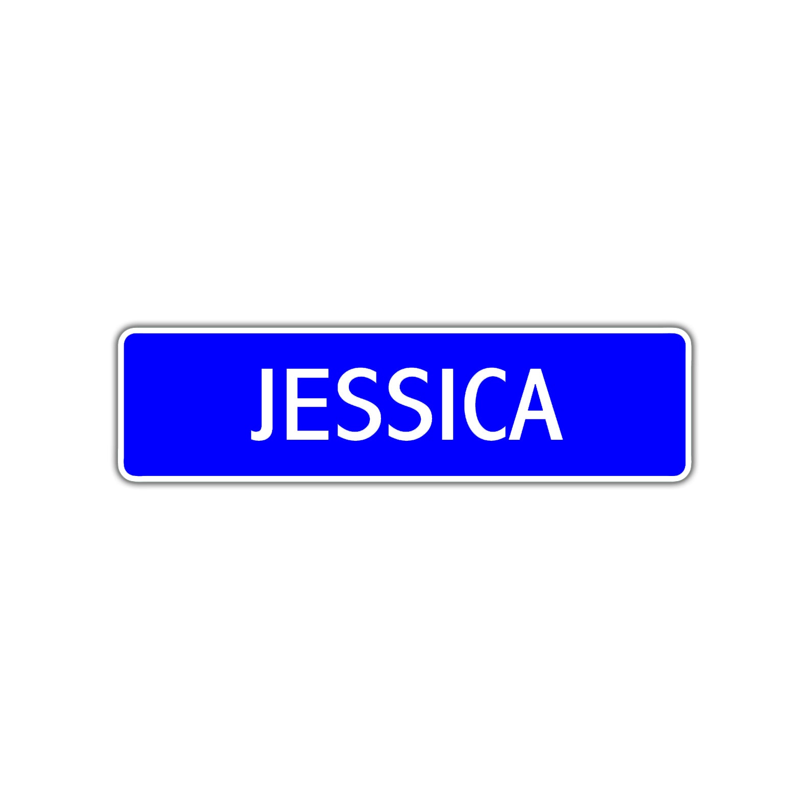 Jessica Street Sign Children Name Room Plate