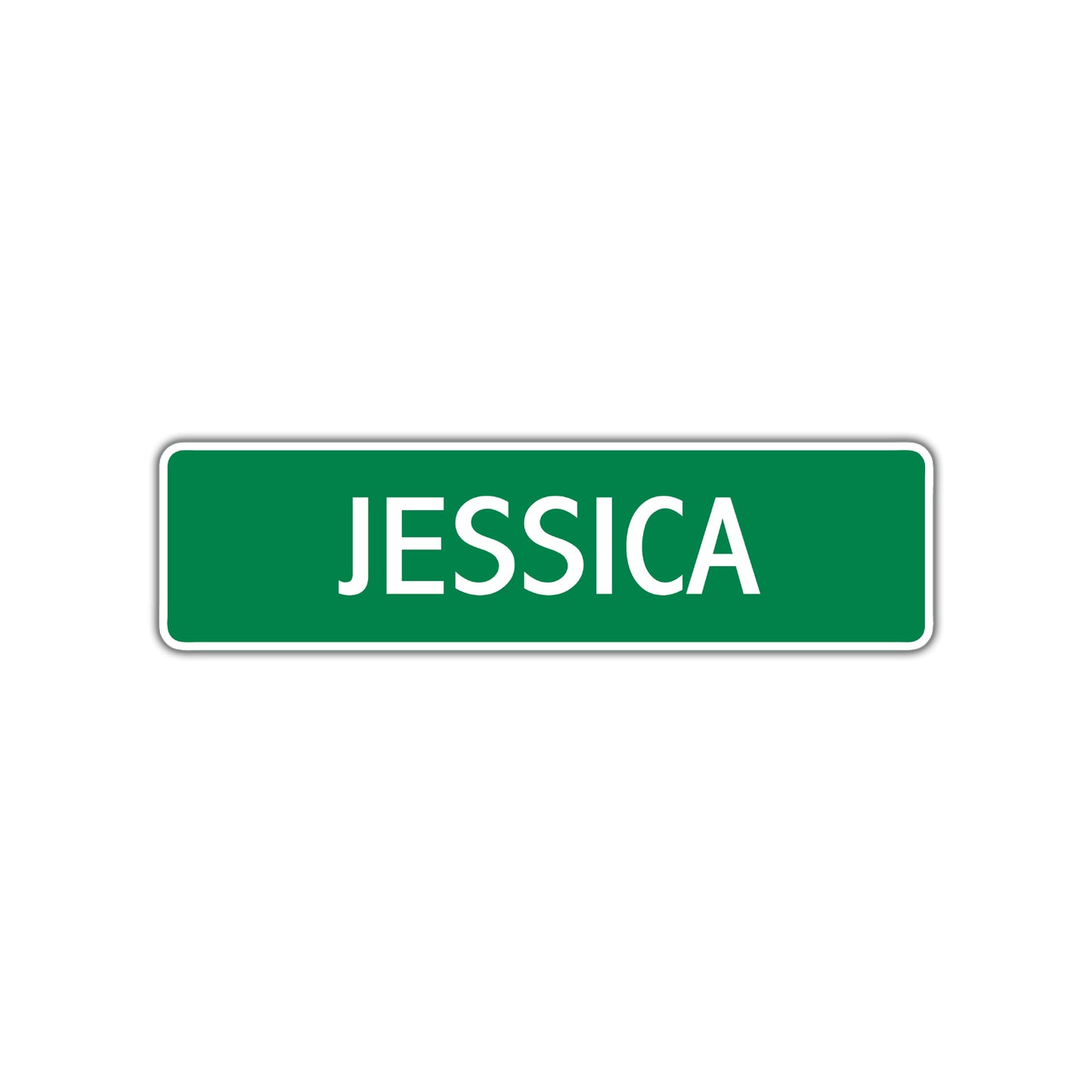 Jessica Street Sign Children Name Room Plate