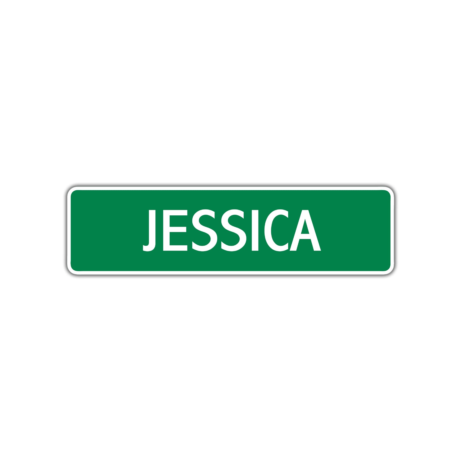 Jessica Street Sign Children Name Room Plate