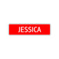 Jessica Street Sign Children Name Room Plate