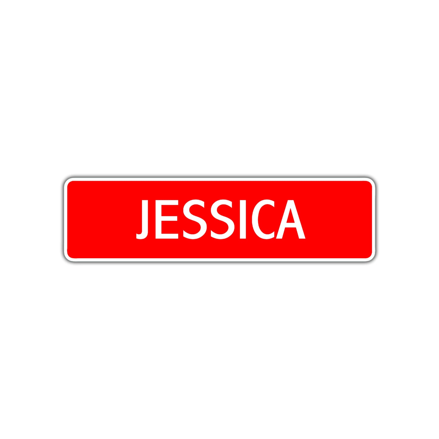 Jessica Street Sign Children Name Room Plate
