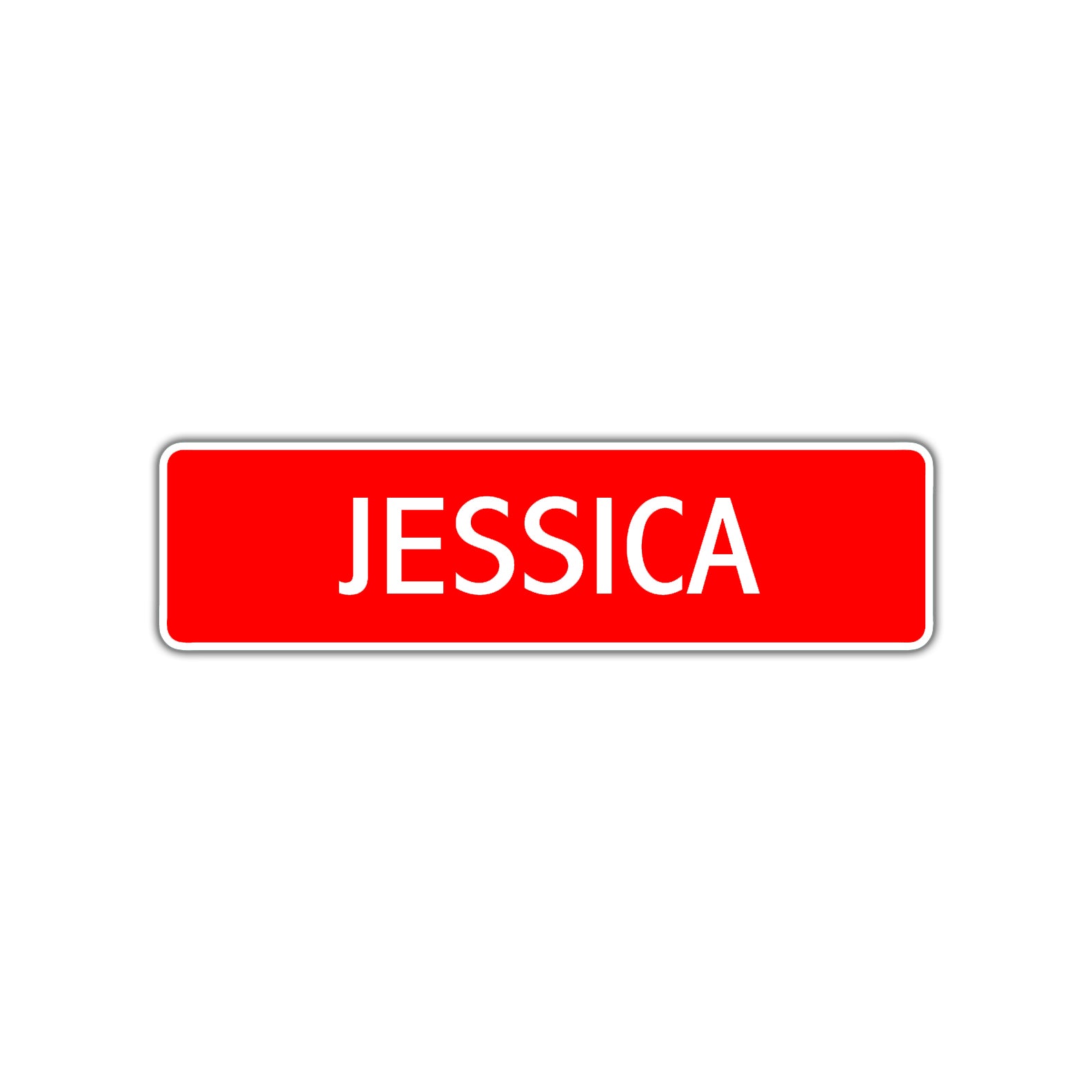 Jessica Street Sign Children Name Room Plate