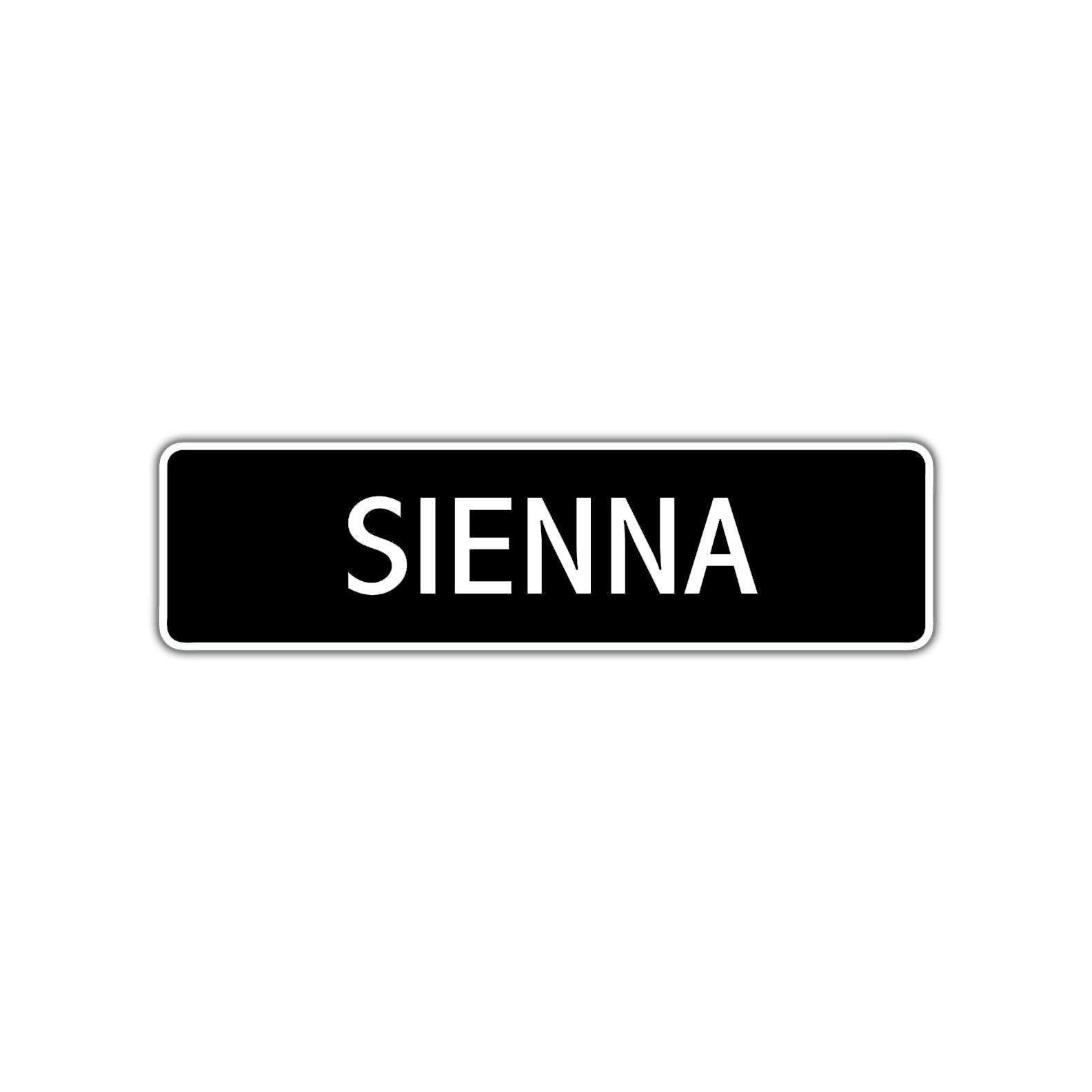 Sienna Street Sign Children Name Room Plate