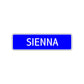 Sienna Street Sign Children Name Room Plate